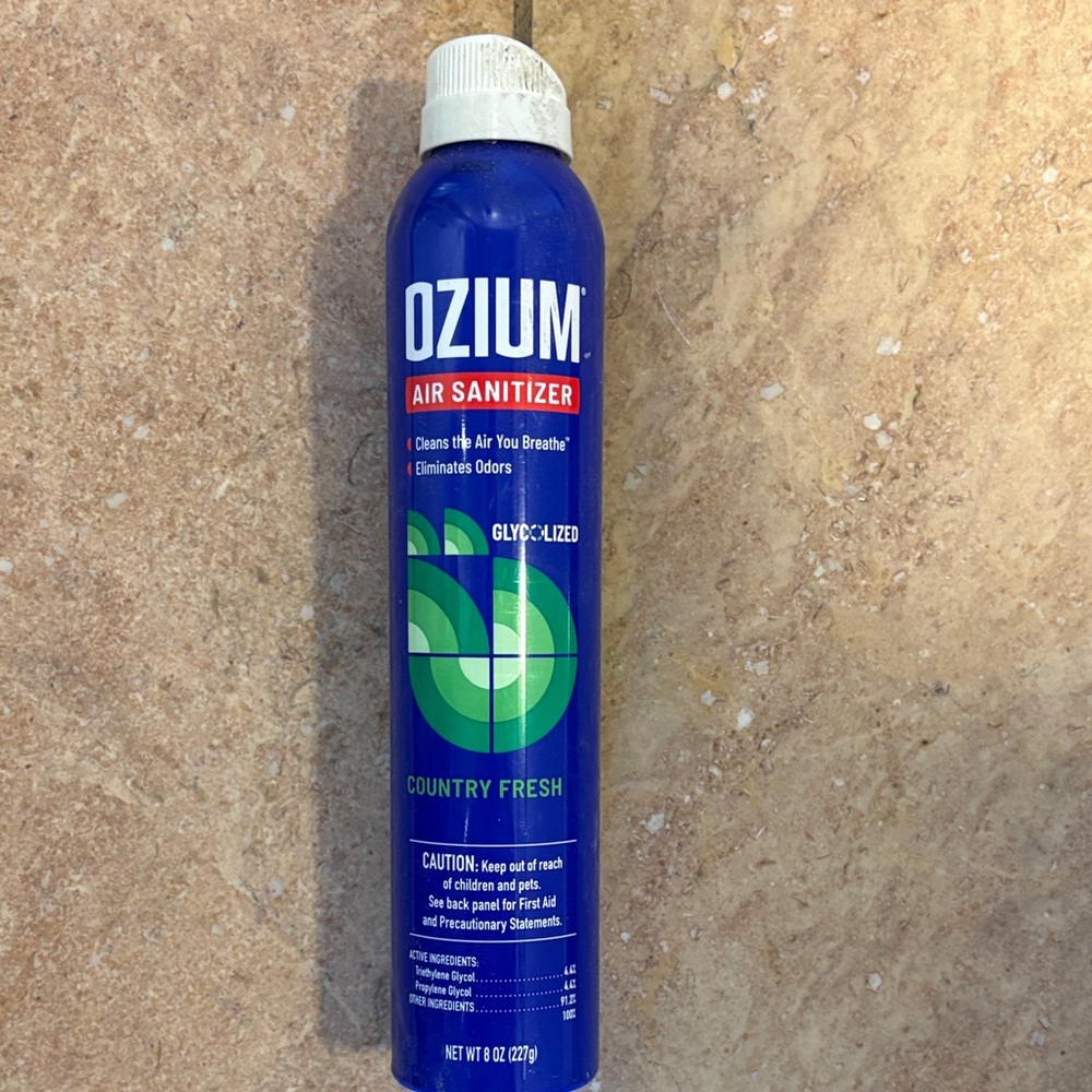 Brand New Country Fresh Ozium Air Sanitizer Spray!  Also have original smell.